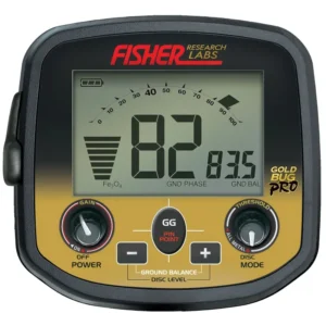 Fisher Gold Bug Pro detector display and controls