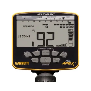 Garrett Apex detector display and controls