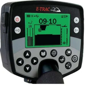 Minelab E-Trac detector display and controls
