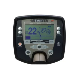 Minelab Safari detector display and controls