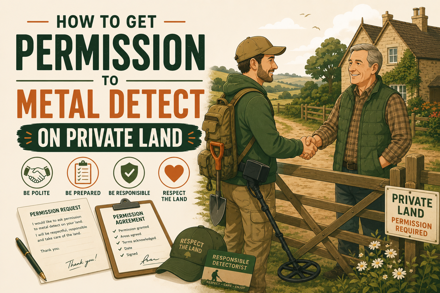 How To Get Permission To Detect On Private Land